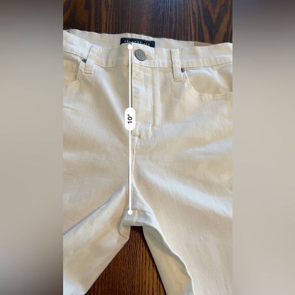 Aeropostale high waisted ankle jegging size 8 white denim NWT - Picture 14 of 16
